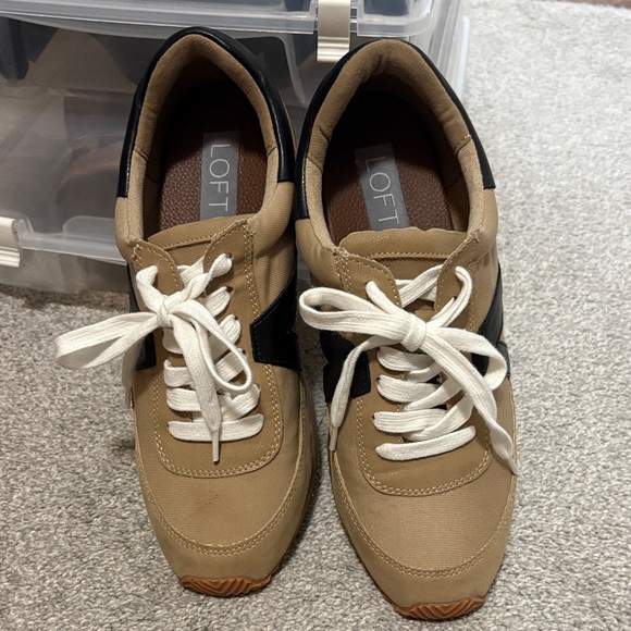 Loft Tan and Black Sneakers - Picture 3 of 4